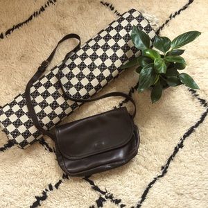 Vintage 1970s Brown Leather Purse